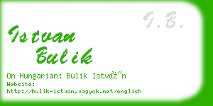 istvan bulik business card